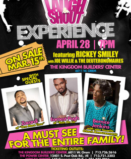 April 28, 2012 Rickey Smiley Laugh & Shout Tour Live in HOUSTON Featuring Zacardi Cortez & Earnest Pugh